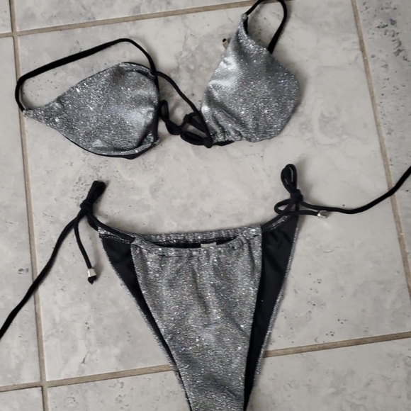 2021 Bikini Swimwear Ladies Sequined Solid… - Picture 2 of 4